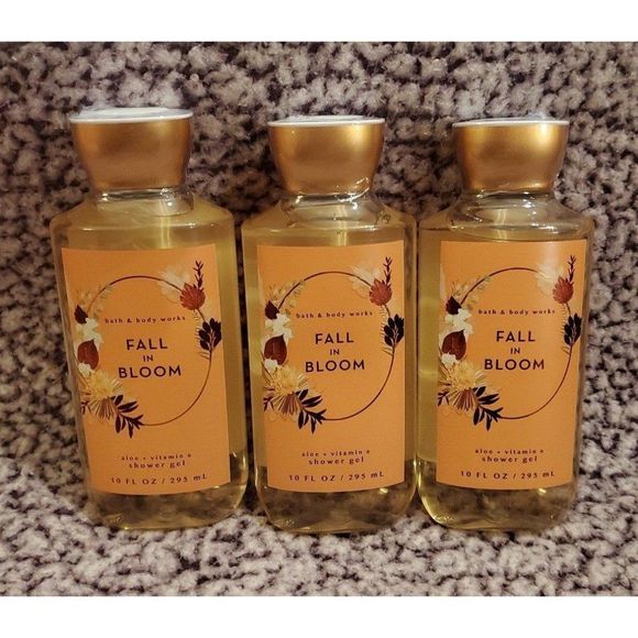 Bath & Body Works Fall In Bloom Shower Gel Set of 3